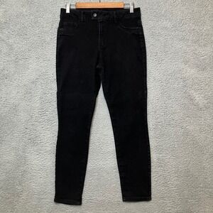 d.jeans High Rise Repreve Jeans Women 10 Black Denim Skinny Stretch Minimal